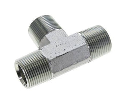 tee de acero galvanizado de 1'' NPT macho 140 Bar - Hidráulico