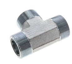 UN 1-11/16''-12 Macho T de acero galvanizado ORFS 250 Bar - Hidráulico