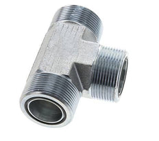 UN 1-11/16''-12 Macho T de acero galvanizado ORFS 250 Bar - Hidráulico