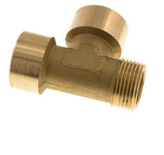 R 1'' x G 1'' M/F Tee de latón 16 Bar