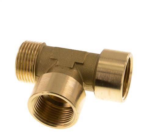 R 1'' x G 1'' M/F Tee de latón 16 Bar