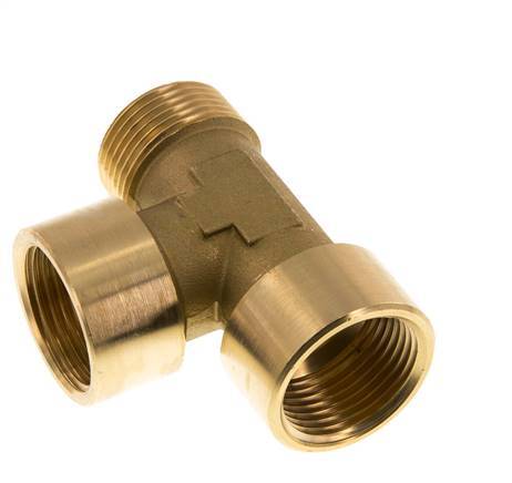 R 1'' x G 1'' M/F Tee de latón 16 Bar