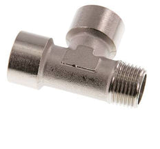 R 1/2'' x G 1/2'' M/F Te de latón niquelado 16 Bar