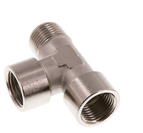 R 1/2'' x G 1/2'' M/F Te de latón niquelado 16 Bar