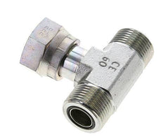 UN 1-3/16''-12 M/F T de acero galvanizado ORFS con tuerca de unión 400 Bar - Hidráulico