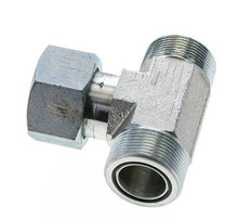 UN 1-11/16''-12 M/F T de acero galvanizado ORFS con tuerca de unión 250 Bar - Hidráulico