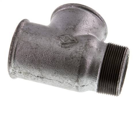 R 2'' x Rp 2'' M/F Fundición zincada Tee 25 Bar