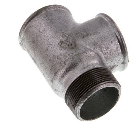 R 2'' x Rp 2'' M/F Fundición zincada Tee 25 Bar