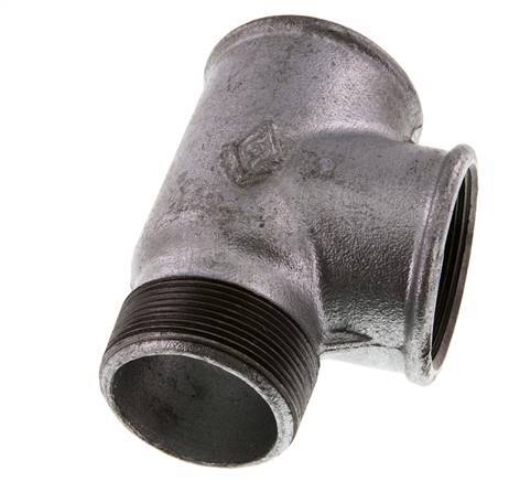 R 2'' x Rp 2'' M/F Fundición zincada Tee 25 Bar