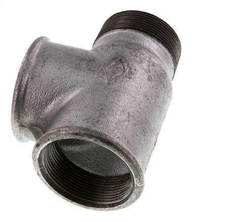 R 2'' x Rp 2'' M/F Fundición zincada Tee 25 Bar