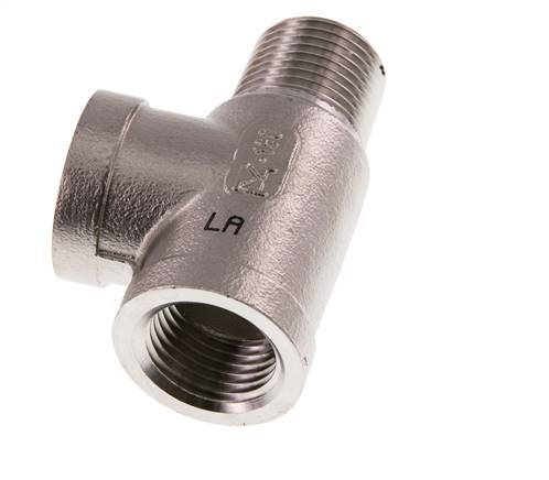 R 1/2'' x Rp 1/2'' M/F T de acero inoxidable 16 Bar