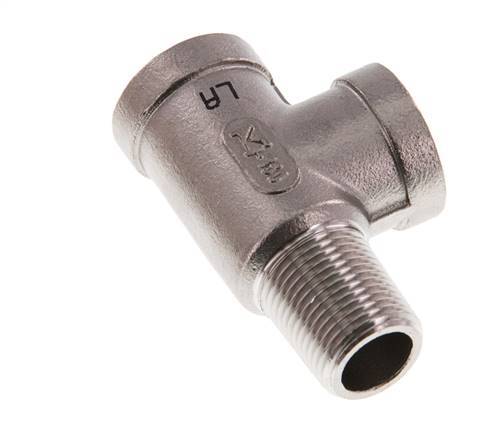 R 3/8'' x Rp 3/8'' M/F T de acero inoxidable 16 Bar