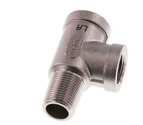 R 3/8'' x Rp 3/8'' M/F T de acero inoxidable 16 Bar