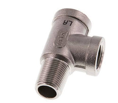 R 3/8'' x Rp 3/8'' M/F T de acero inoxidable 16 Bar