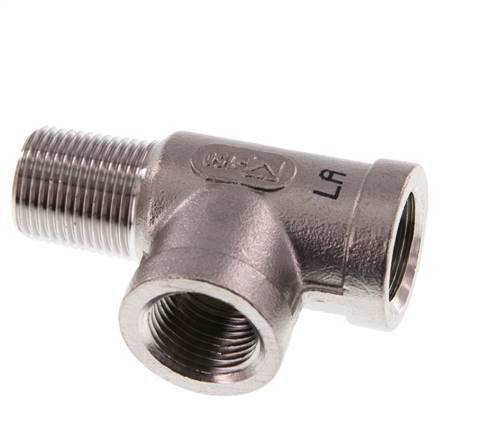 R 3/8'' x Rp 3/8'' M/F T de acero inoxidable 16 Bar