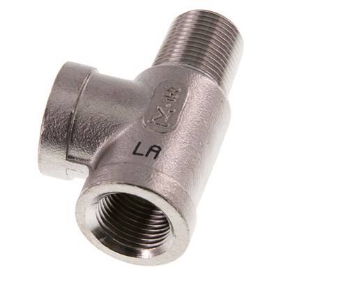 R 3/8'' x Rp 3/8'' M/F T de acero inoxidable 16 Bar