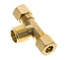 R 1/2'' Macho x 10mm Racor de compresión en T de latón 95 Bar DIN EN 1254-2