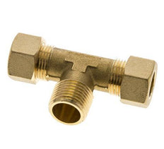 R 1/2'' Macho x 14mm Racor de compresión en T de latón 89 Bar DIN EN 1254-2