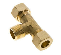 R 1/2'' Macho x 14mm Racor de compresión en T de latón 89 Bar DIN EN 1254-2