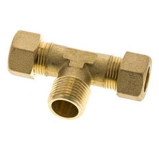 R 1/2'' Macho x 15mm Racor de compresión en T de latón 82 Bar DIN EN 1254-2