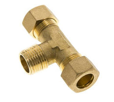 R 1/2'' Macho x 15mm Racor de compresión en T de latón 82 Bar DIN EN 1254-2