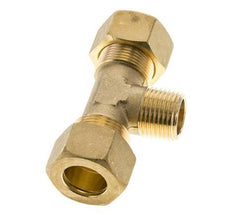 R 1/2'' Macho x 18mm Racor de compresión en T de latón 67 Bar DIN EN 1254-2