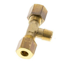 R 1/8'' Macho x 6mm Racor de compresión en T de latón 150 Bar DIN EN 1254-2