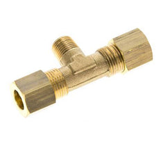 R 1/8'' Macho x 8mm Racor de compresión en T de latón 135 Bar DIN EN 1254-2