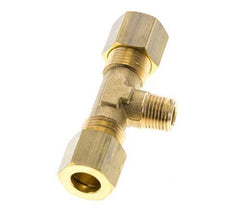 R 1/8'' Macho x 8mm Racor de compresión en T de latón 135 Bar DIN EN 1254-2