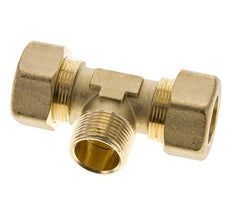 R 3/4'' Macho x 22mm Racor de compresión en T de latón 54 Bar DIN EN 1254-2