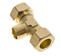 R 3/4'' Macho x 22mm Racor de compresión en T de latón 54 Bar DIN EN 1254-2
