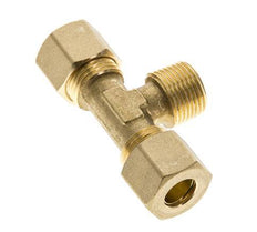R 3/8'' Macho x 10mm Racor de compresión en T de latón 95 Bar DIN EN 1254-2