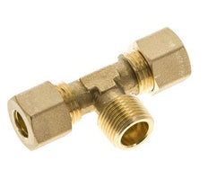 R 3/8'' Macho x 10mm Racor de compresión en T de latón 95 Bar DIN EN 1254-2