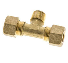 R 3/8'' Macho x 12mm Racor de compresión en T de latón 75 Bar DIN EN 1254-2