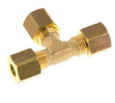 accesorio de compresión en T de latón de 6 mm 150 bar DIN EN 1254-2