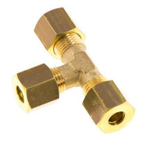 accesorio de compresión en T de latón de 6 mm 150 bar DIN EN 1254-2