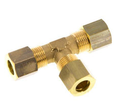 racor de compresión en T de latón de 8mm 135 Bar DIN EN 1254-2