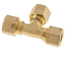 racor de compresión en T de latón de 10mm 95 Bar DIN EN 1254-2