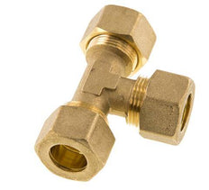 racor de compresión en T de latón de 16 mm 76 bar DIN EN 1254-2