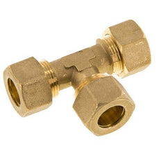 racor de compresión en T de latón de 16 mm 76 bar DIN EN 1254-2