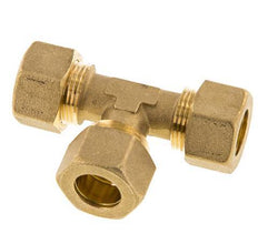 racor de compresión en T de latón de 16 mm 76 bar DIN EN 1254-2