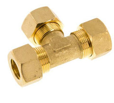 racor de compresión en T de latón de 18 mm 67 bar DIN EN 1254-2