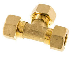 racor de compresión en T de latón de 18 mm 67 bar DIN EN 1254-2