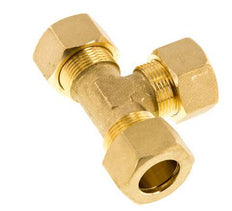racor de compresión en T de latón de 18 mm 67 bar DIN EN 1254-2
