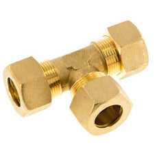 racor de compresión en T de latón de 18 mm 67 bar DIN EN 1254-2