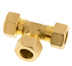 racor de compresión en T de latón de 18 mm 67 bar DIN EN 1254-2