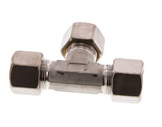 accesorio de compresión en T de acero inoxidable 14S 630 Bar DIN 2353