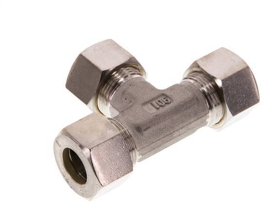accesorio de compresión en T de acero inoxidable 15L 315 Bar DIN 2353