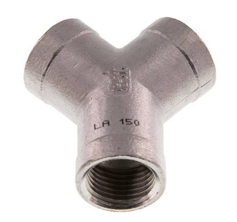 Rp 1/2'' Pieza en Y de acero inoxidable 16 Bar