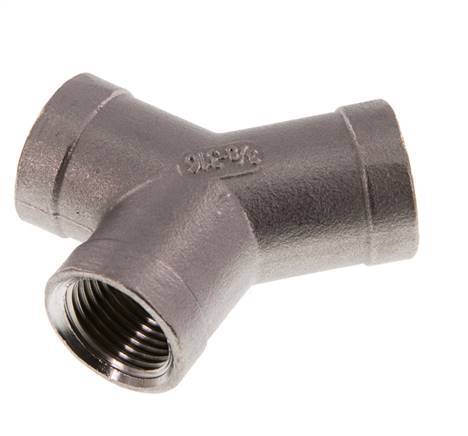 Rp 3/8'' acero inoxidable pieza en Y 16 Bar